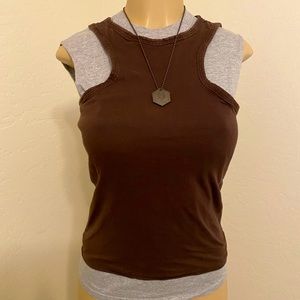 Battlestar Galactica tank top set with dog tags starbuck
